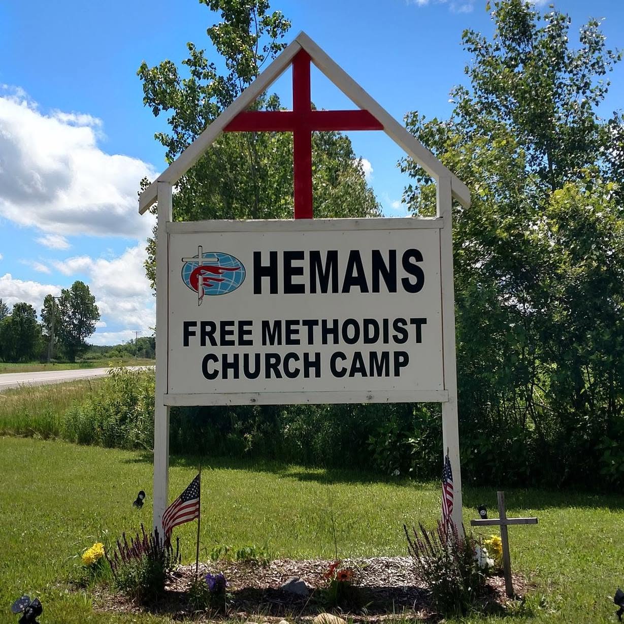 Hemans Camp sign
